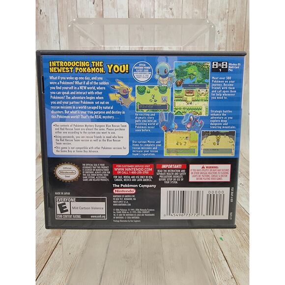 Pokemon Mystery Dungeon Blue Rescue Team Nintendo DS Complete CIB - Picture 2 of 6